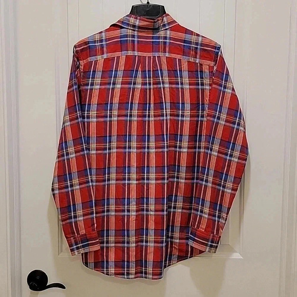 Ralph Lauren Red Plaid Boys Button Down Shirt Size XL - Picture 6 of 7